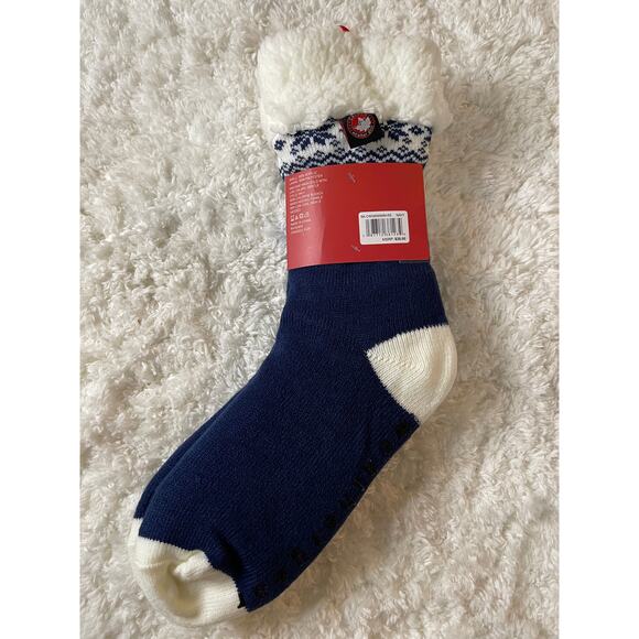 Canada Weather Gear Lounge Sock Sherpa Line With Grippers NEW Mens Size 6-12 - Picture 5 of 7